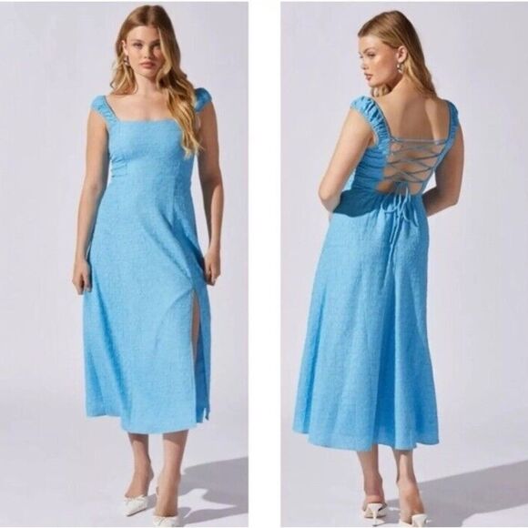 ASTR the Label NWT Crinkle Maxi Dress size XL - Picture 1 of 4